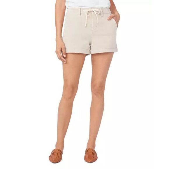 Paige Christy Shorts Tan Size 26 Drawstring Waist - Picture 3 of 13